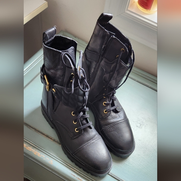 Mango genuine leather combat boot - Picture 2 of 3